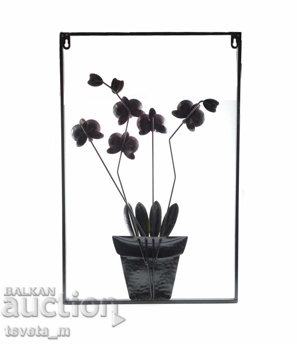 Panou decorativ metalic - tablou orhidee cu preț € 15.00 | 29.34 BGN Panou decorativ metalic - tablou orhidee cu preț € 15.00 | 29.34 BGN