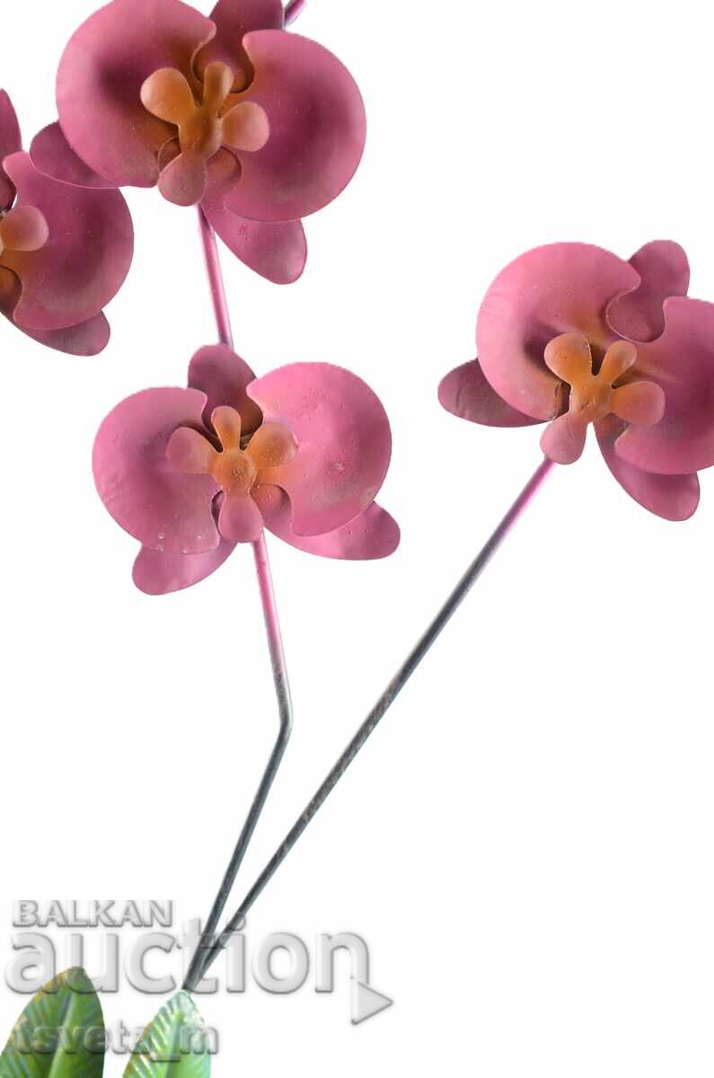 Panou decorativ metalic - tablou orhidee - 5 Panou decorativ metalic - tablou orhidee - 5