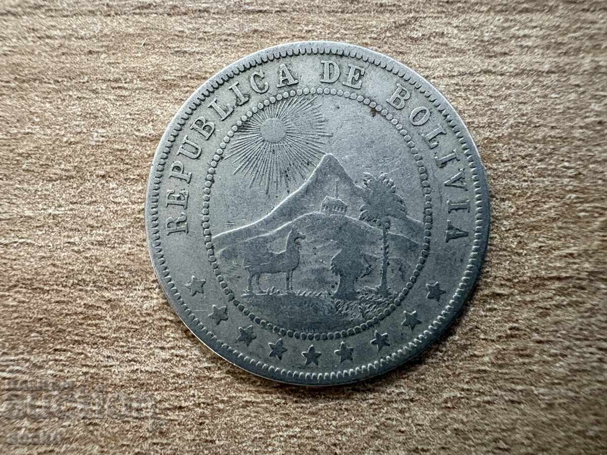 Βολιβία - 10 σεντάβος (1908) με τιμή € 1.35 | 2.64 BGN Βολιβία - 10 σεντάβος (1908) με τιμή € 1.35 | 2.64 BGN