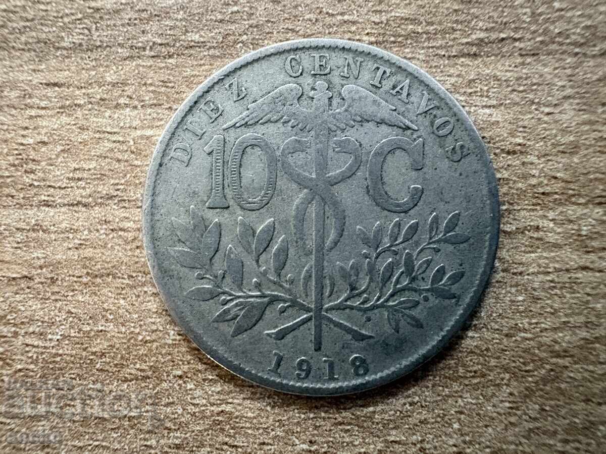 Bolivia - 10 centavos (1918)