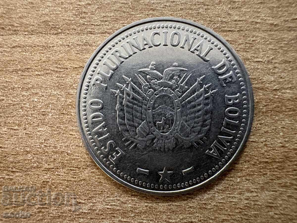 Bolivia - 1 boliviano (2012) cu preț € 0.45 | 0.88 BGN Bolivia - 1 boliviano (2012) cu preț € 0.45 | 0.88 BGN