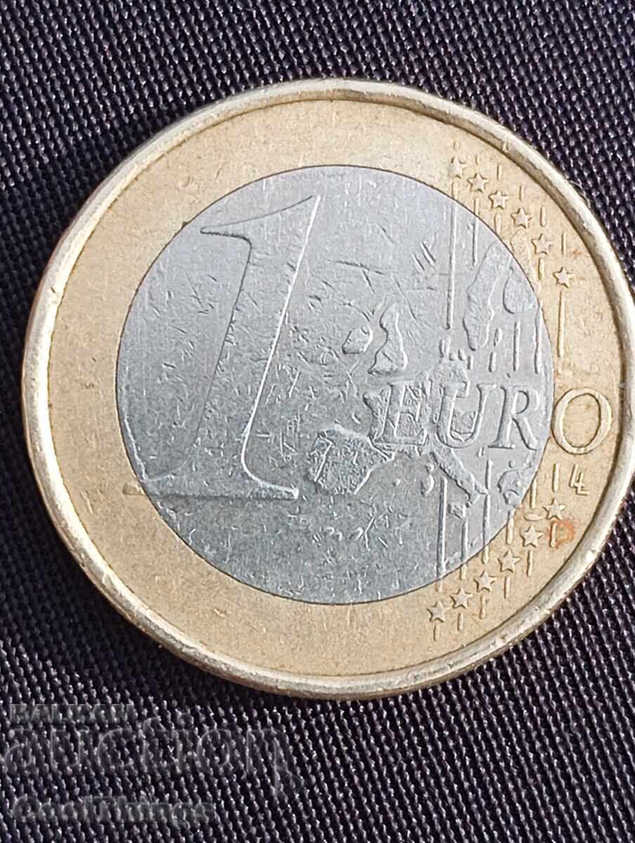 Delivery of 1 Euro 2002 Stuttgart mint f Delivery of 1 Euro 2002 Stuttgart mint f