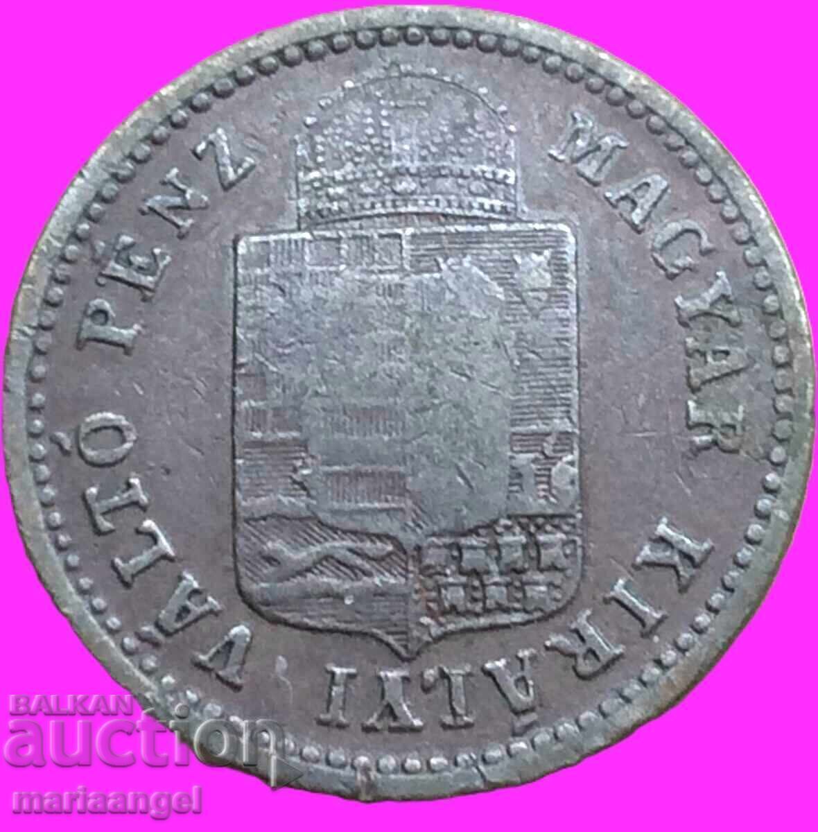 1 kreĭtser 1887 Austria Ungaria - destul de rar cu preț € 8.00 | 15.65 BGN