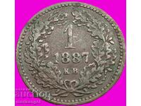1 kreĭtser 1887 Austria Ungaria - destul de rar