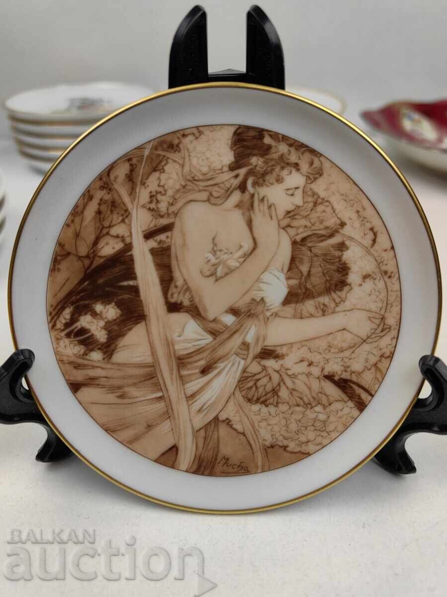 ALFONS MUCHA COLECȚIE TIMBRU MIC FARfurie PORȚELAN FARfurie