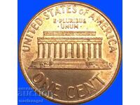 1 cent 1990 Președintele SUA Lincoln și centrul său