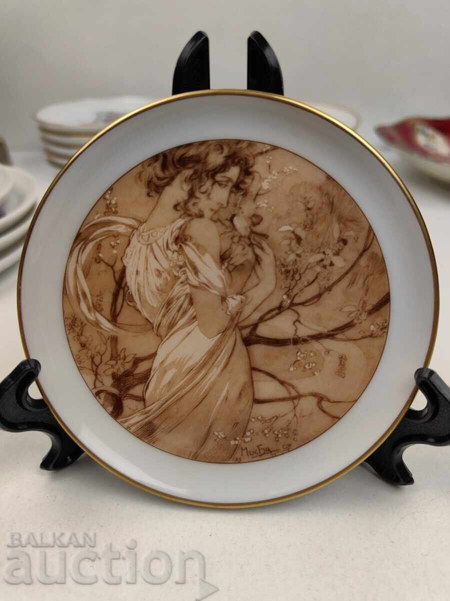 ALFONS MUCHA COLECȚIE TIMBRU MIC FARfurie PORȚELAN FARfurie