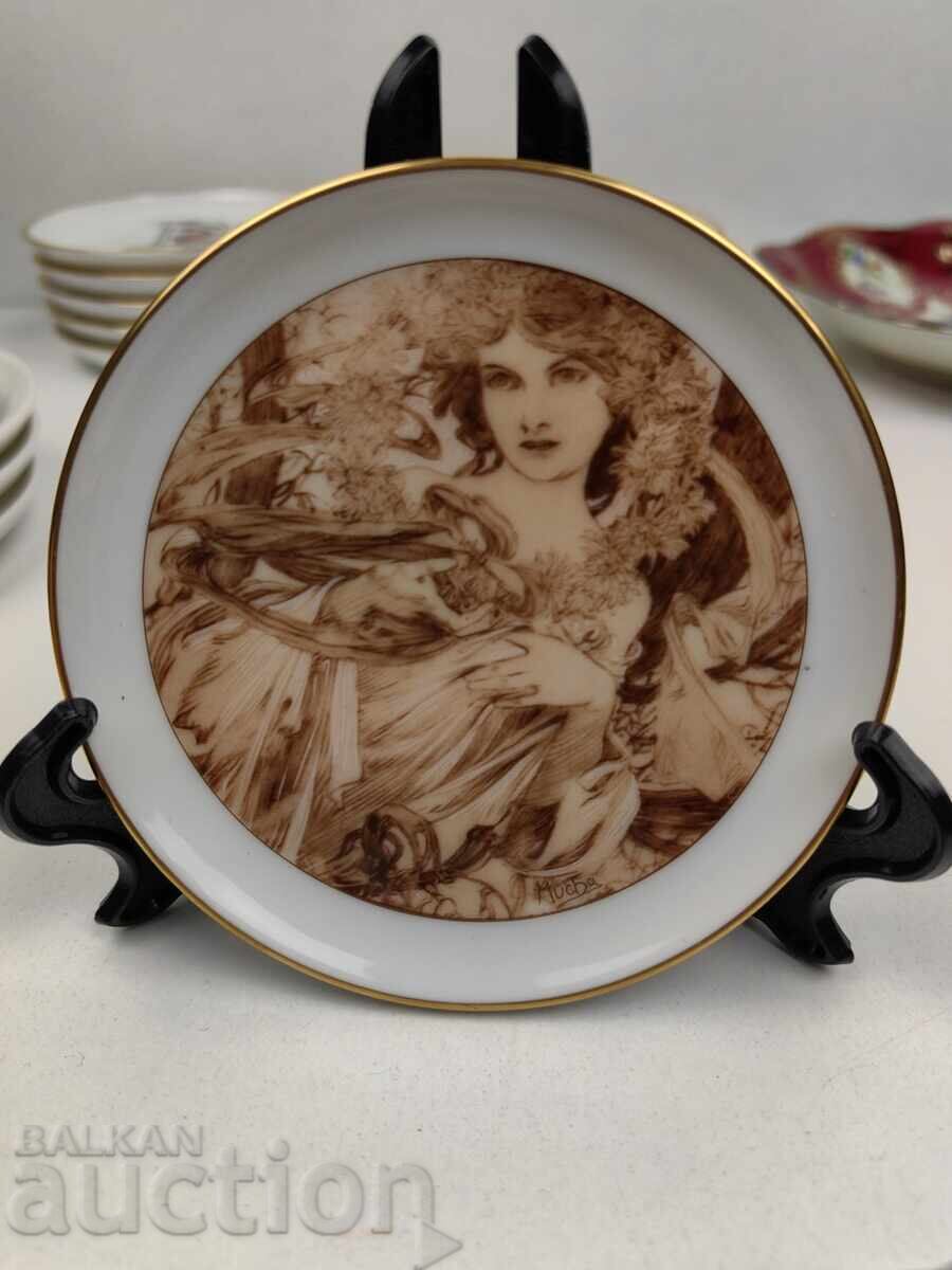 ALFONS MUCHA COLECȚIE TIMBRU MIC FARfurie PORȚELAN FARfurie