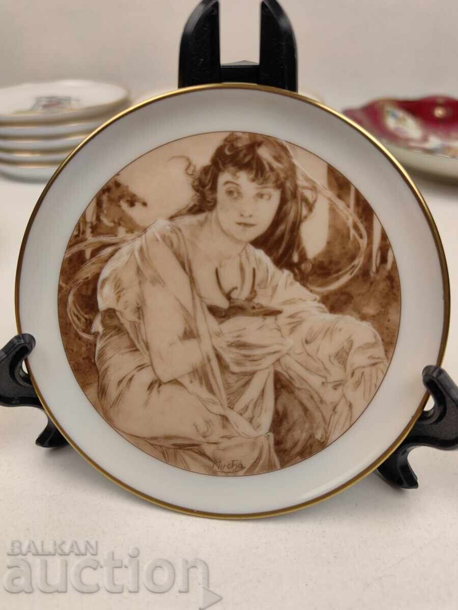 ALFONS MUCHA COLECȚIE TIMBRU MIC FARfurie PORȚELAN FARfurie