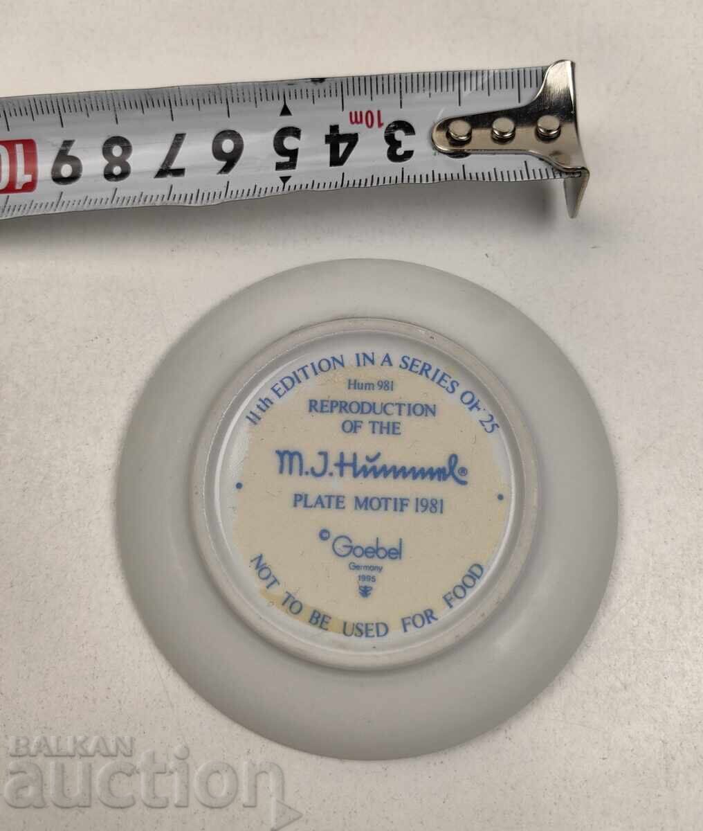 Delivery of HUMMEL GOEBEL COLLECTIBLE SMALL PORCELAIN PLATE DISH Delivery of HUMMEL GOEBEL COLLECTIBLE SMALL PORCELAIN PLATE DISH