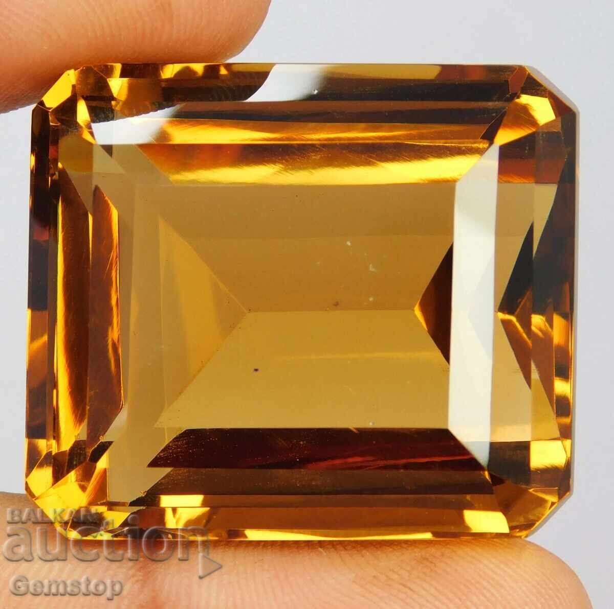 Παράδοση BZTS! 130,45 κτ φυσικό τοπάζ σμαραγδένιο πιστοποιητικό.VGTL από 1στ!