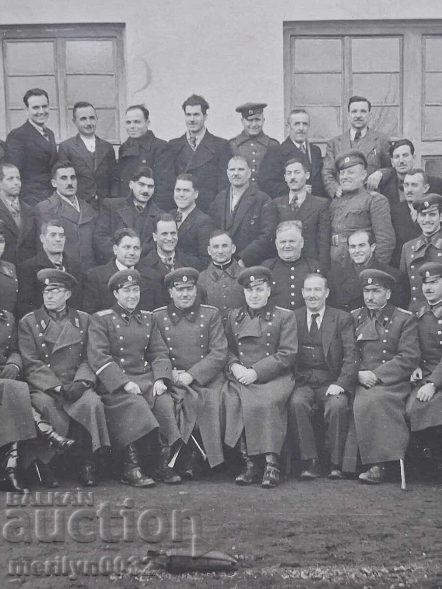 Групов портрет фотография военна снимка 30те г Ц-во България - 6