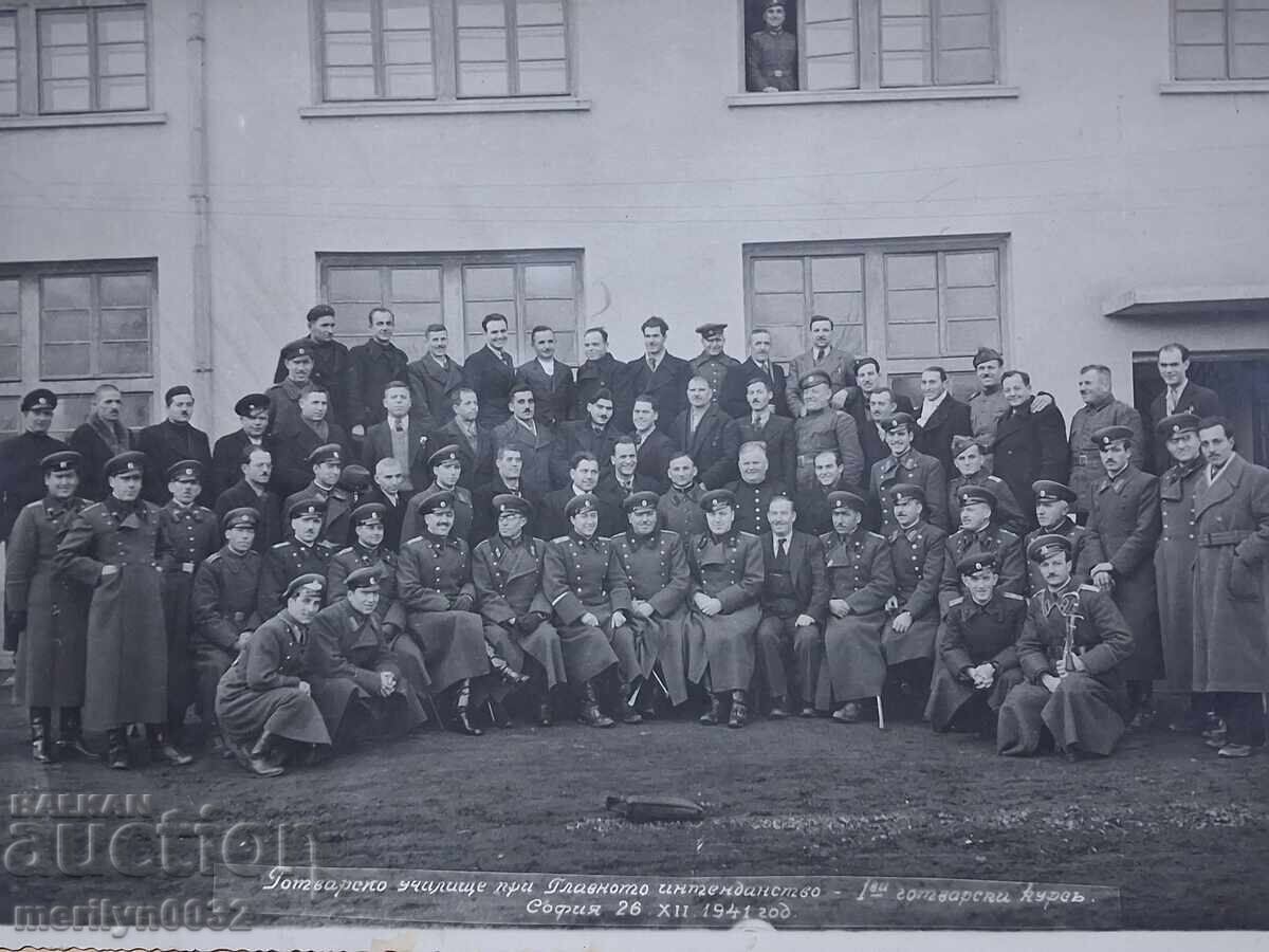 Групов портрет фотография военна снимка 30те г Ц-во България