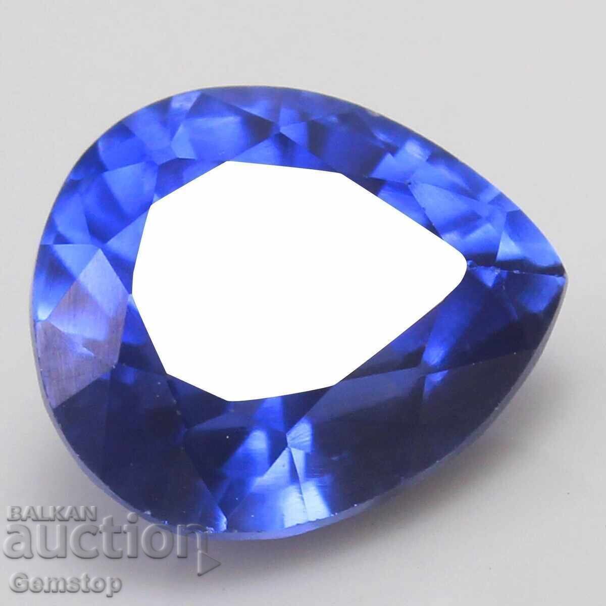 BZC! 5.20 ct Piatră prețioasă safir pară de la 1$!
