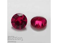 BZC! 4.65 ct. diffusion ruby round from 1st!