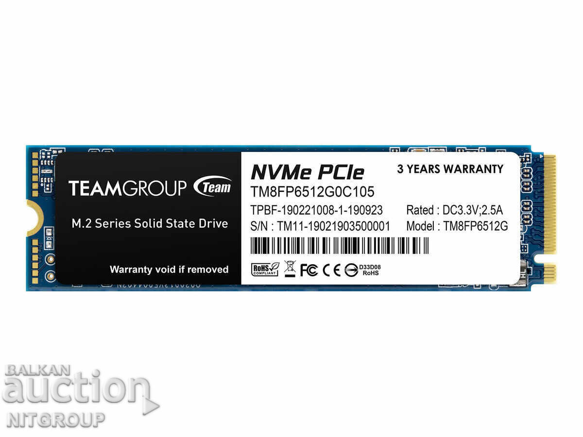 512 GB NVMe M.2 SSD с цена € 94.00 | 183.85 лв.