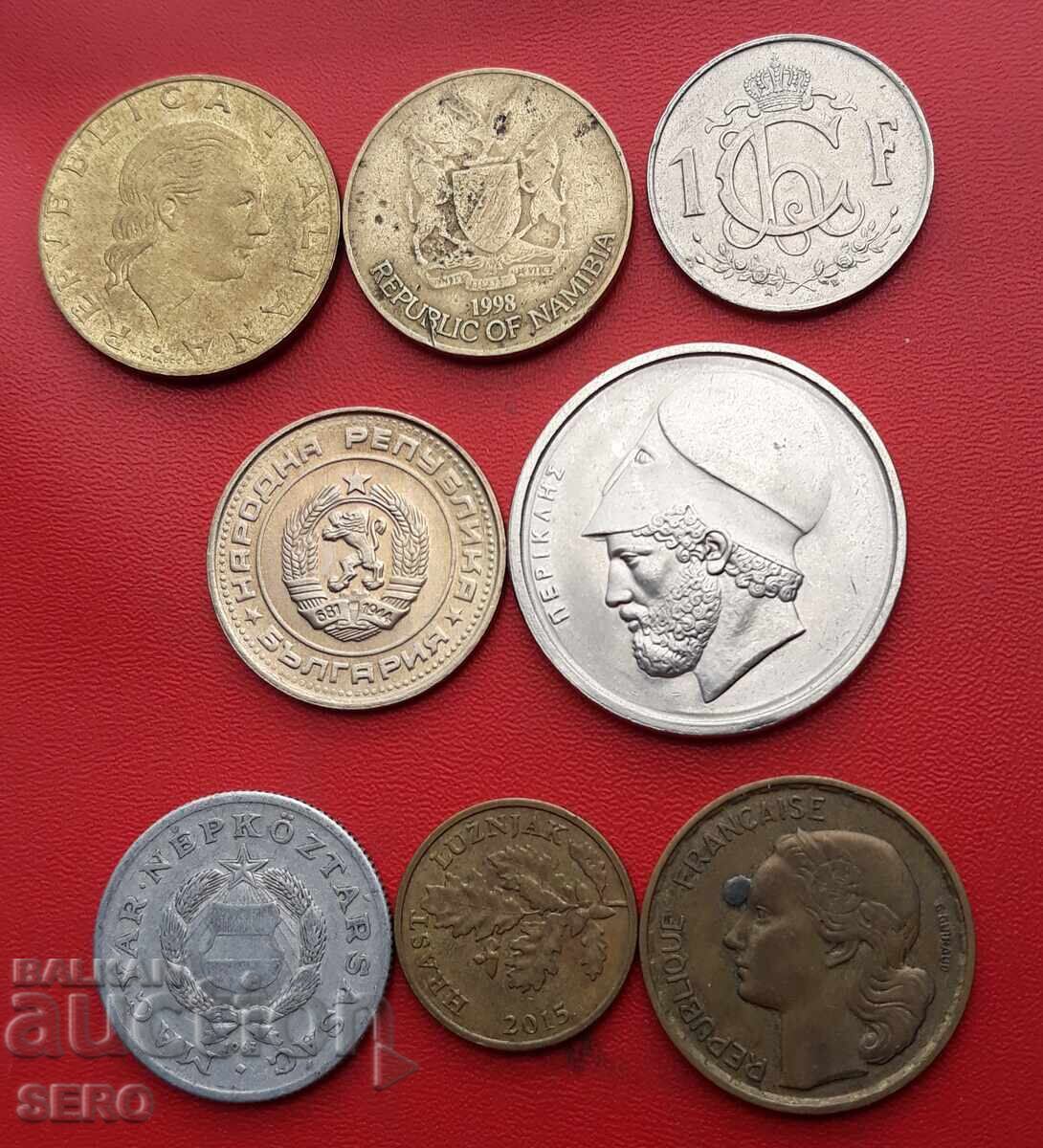 Lot mixt de 8 monede cu preț € 0.50 | 0.98 BGN Lot mixt de 8 monede cu preț € 0.50 | 0.98 BGN