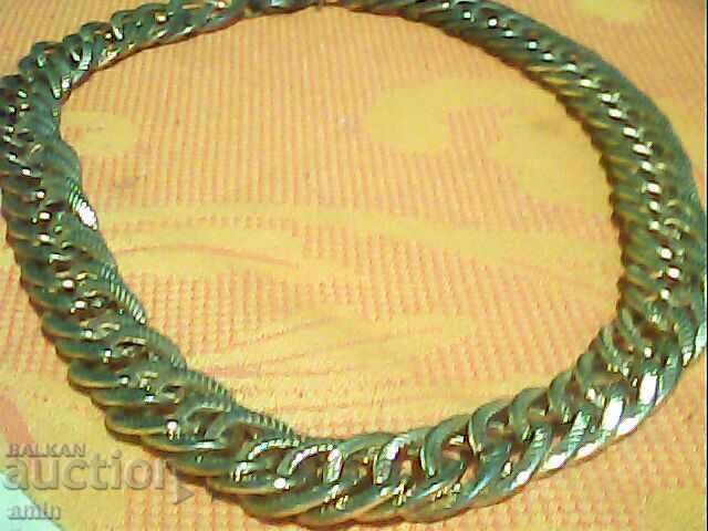 Lanț damasc frumos placat cu aur 125g