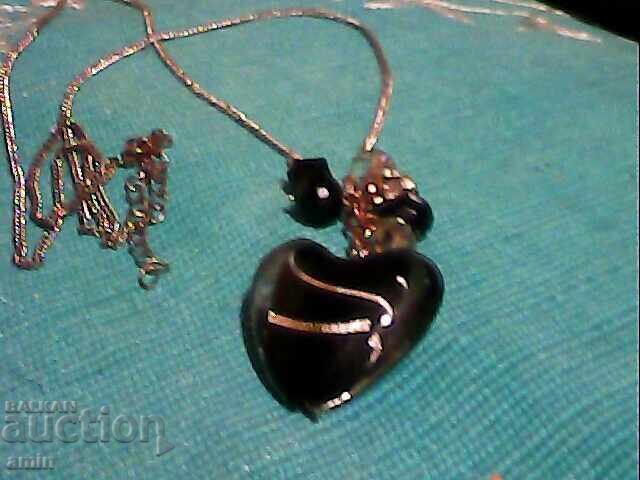 Colier Murano și brățară Shamballa frumoasă