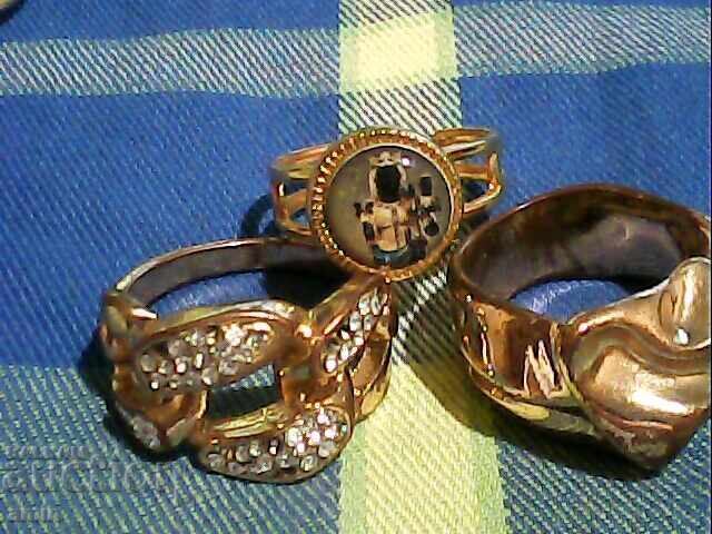 Παρτίδα από επιχρυσωμένα δαχτυλίδια και άλλα - 6 Παρτίδα από επιχρυσωμένα δαχτυλίδια και άλλα - 6