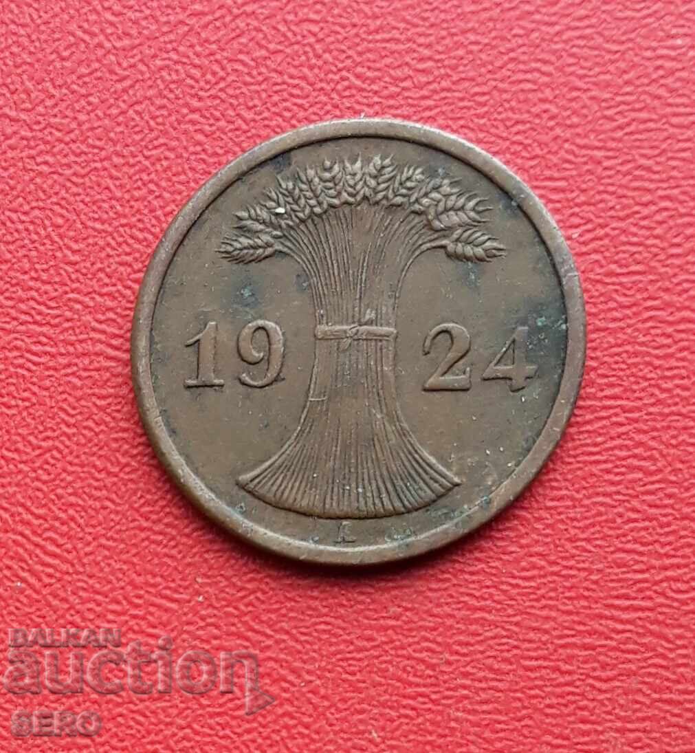 Germany-2 pfennig 1924 A-Berlin with price € 0.40 | 0.78 BGN