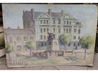 Author's painting – The Monument of the Oplchenci by Johan Radev