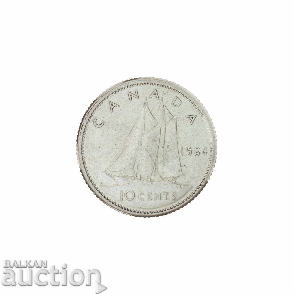 10 Cenți 1964 - Elizabeth II 1. portret cu preț € 7.00 | 13.69 BGN