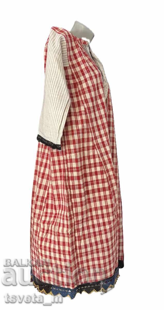 Auction  Women's long cotton shirt, folk costume