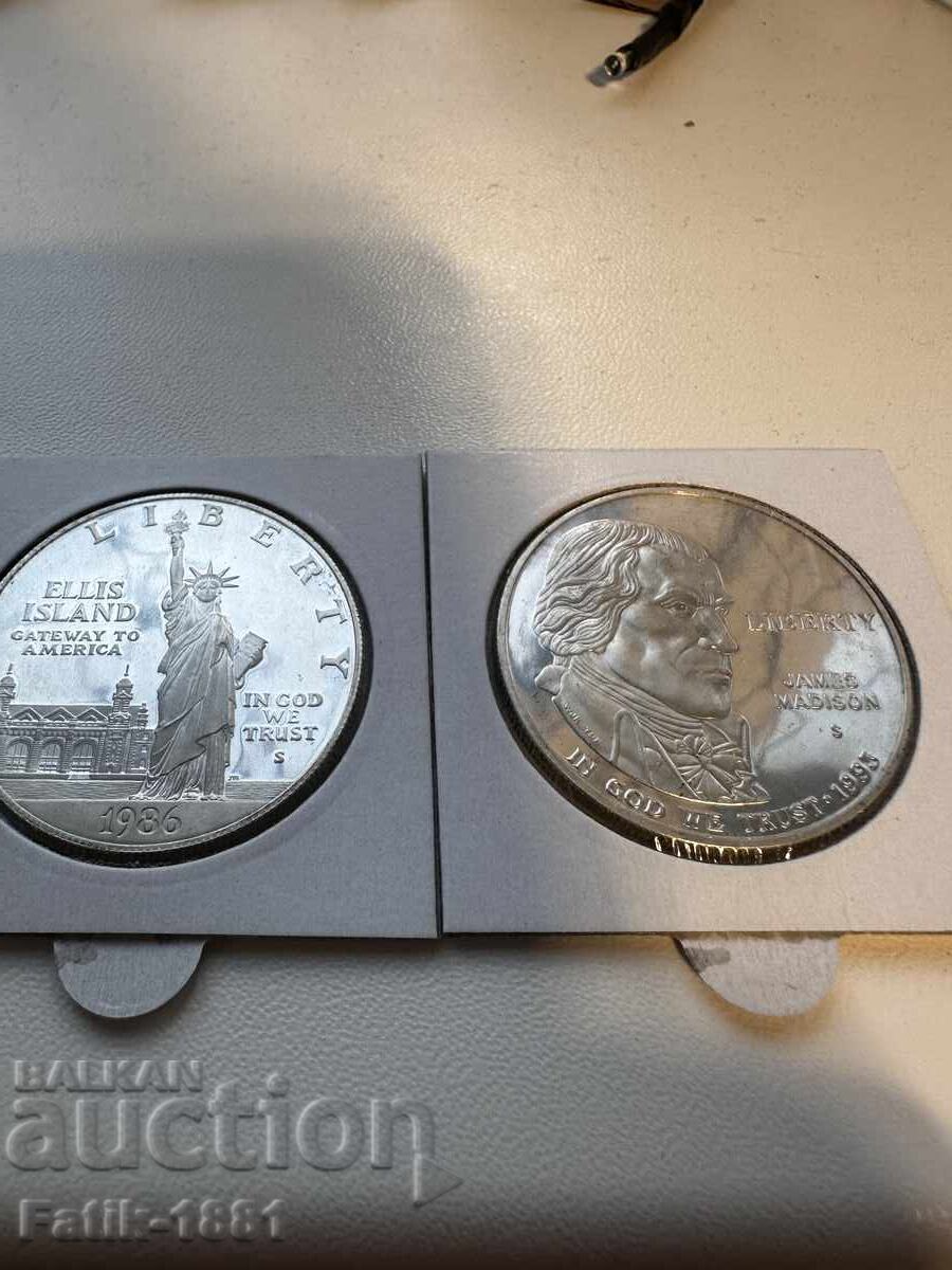 Παράδοση 1 δολάριο 1993 και 1 δολάριο 1986 ΗΠΑ Παράδοση 1 δολάριο 1993 και 1 δολάριο 1986 ΗΠΑ