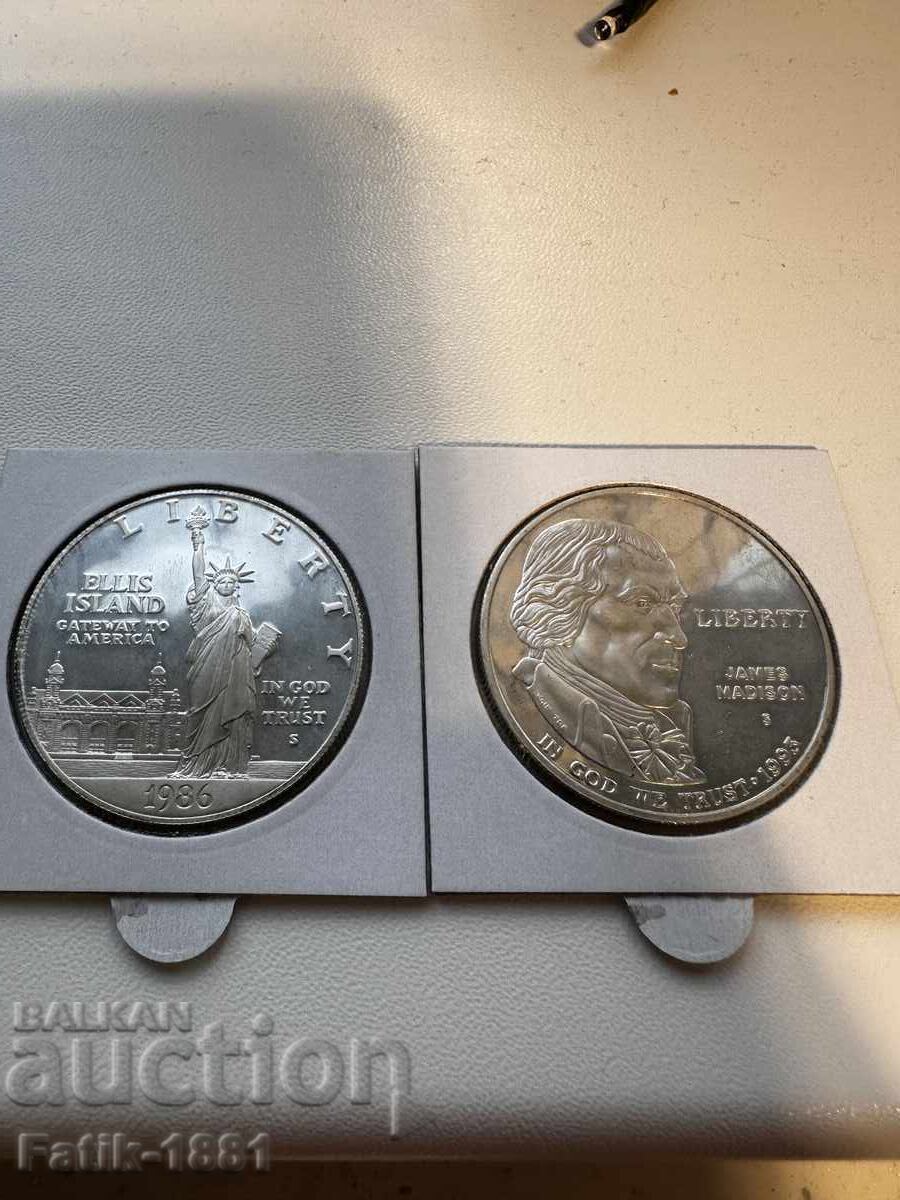 1 δολάριο 1993 και 1 δολάριο 1986 ΗΠΑ - 7 1 δολάριο 1993 και 1 δολάριο 1986 ΗΠΑ - 7