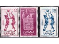Испанска Сахара-1965-,Ден на пощ.марка",серия-Волейбол,MNH