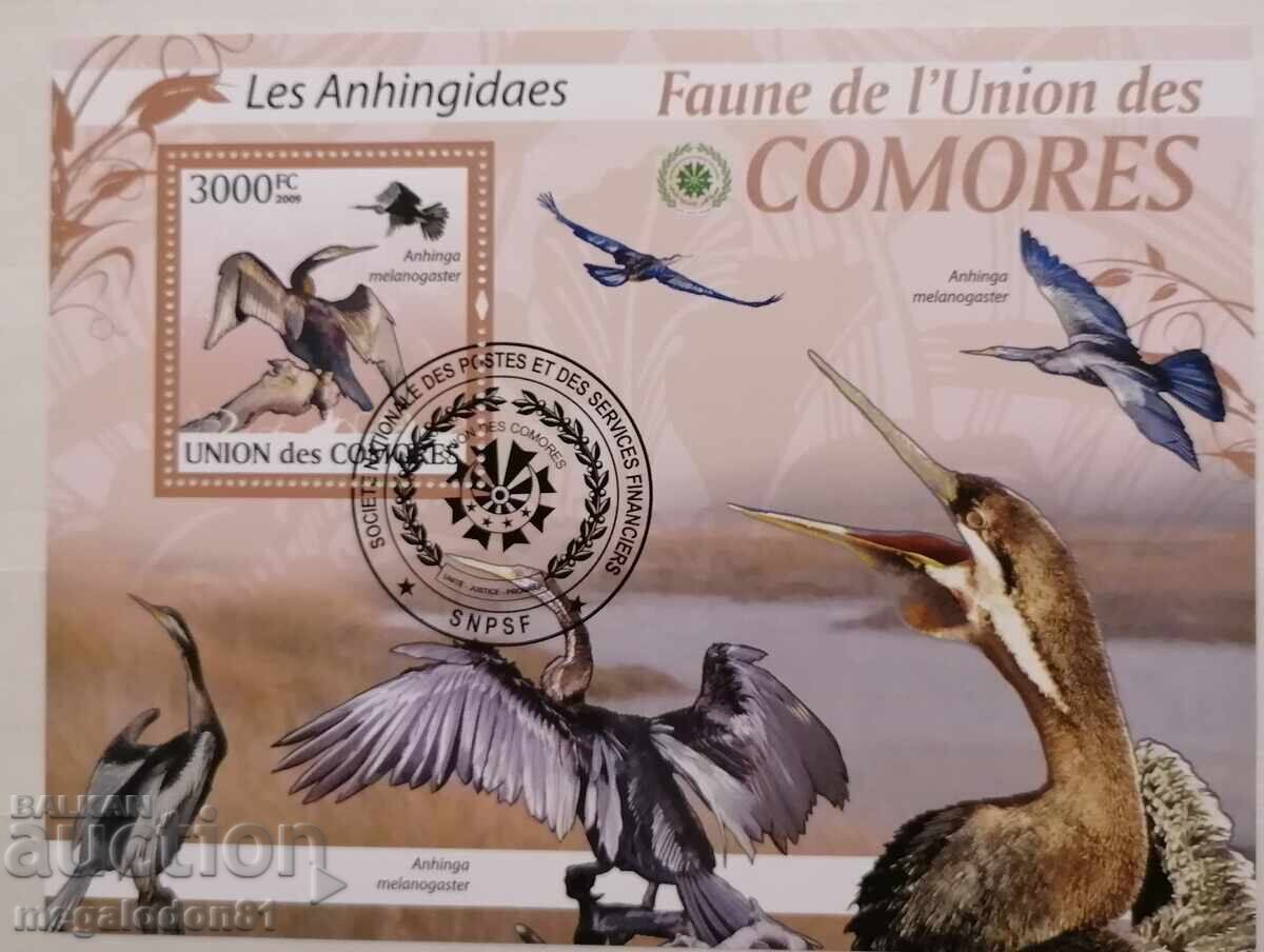 Comoros - Birds, Snake-eels Comoros - Birds, Snake-eels