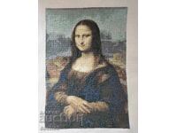 Χειροποίητο κέντημα "Μόνα Λίζα" - Έκδοση "Λούβρου"