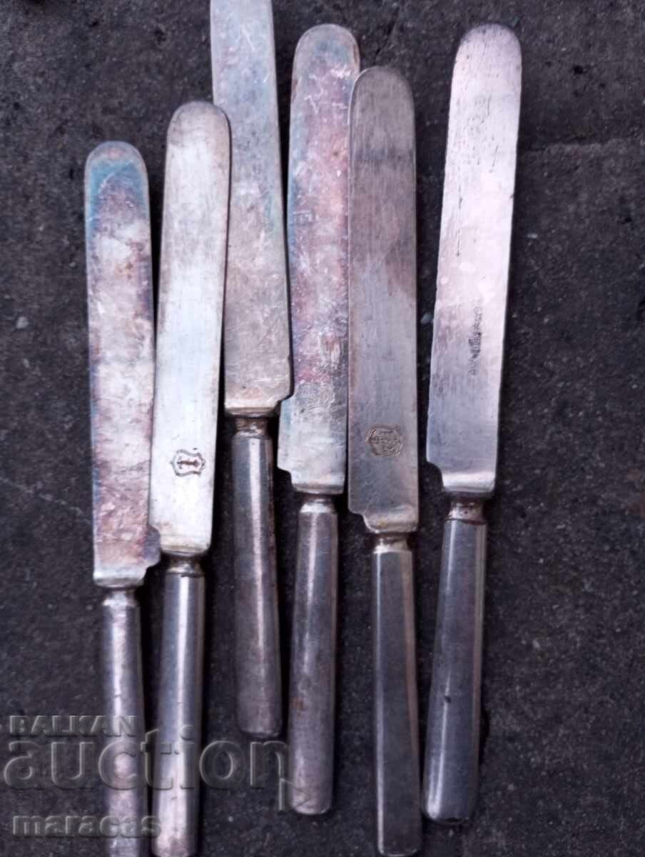 Посребрени комплекти  вилици  лъжици и  ножове с цена € 100.00 | 195.58 лв.