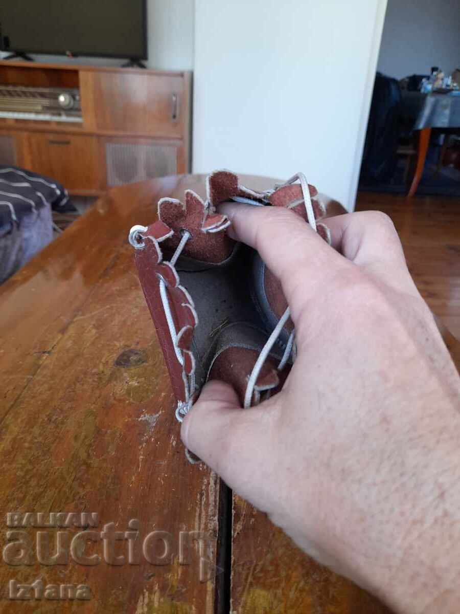 Poșetă veche din piele - 5