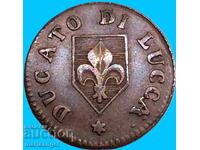 2 quatrains 1826 Duchy of Lucca Italy Carlo L. Di Borbon