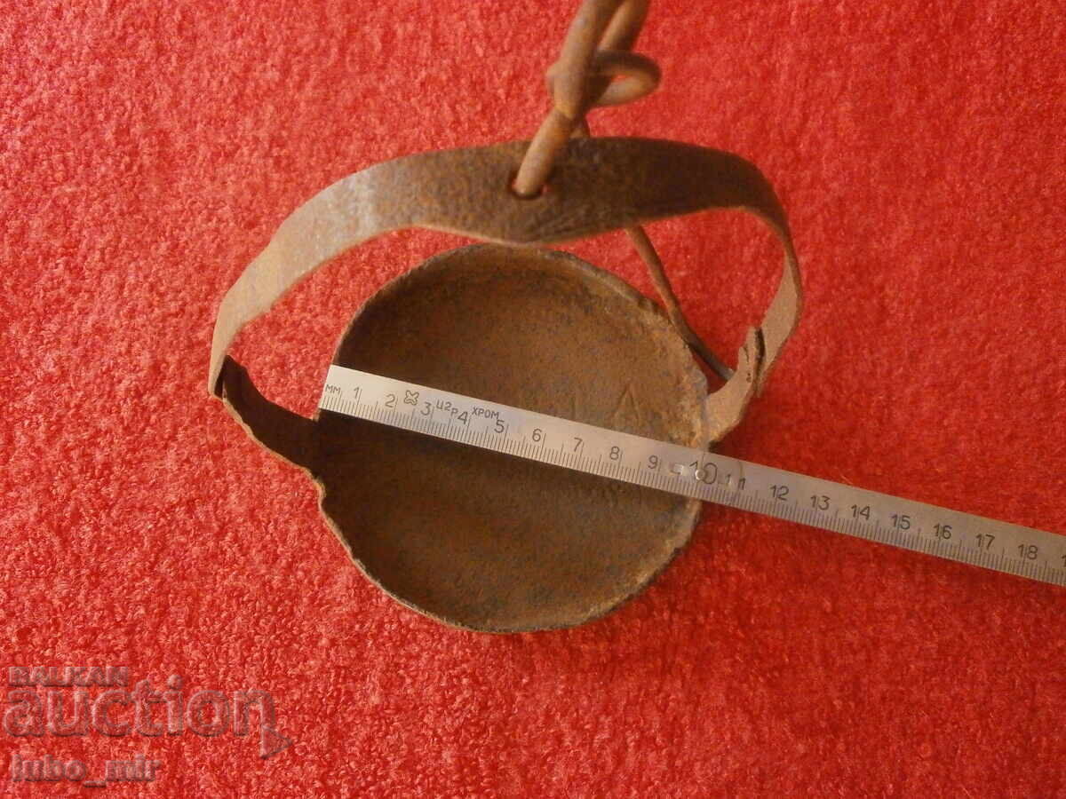 СТАРИННА КОВАНА МАСЛЕНА ЛАМПА - 6