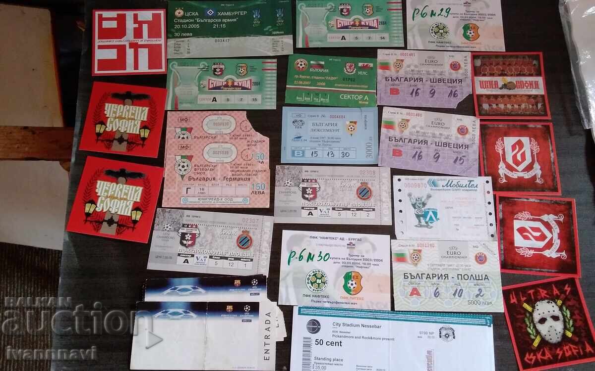 Fotbal - bilete vechi