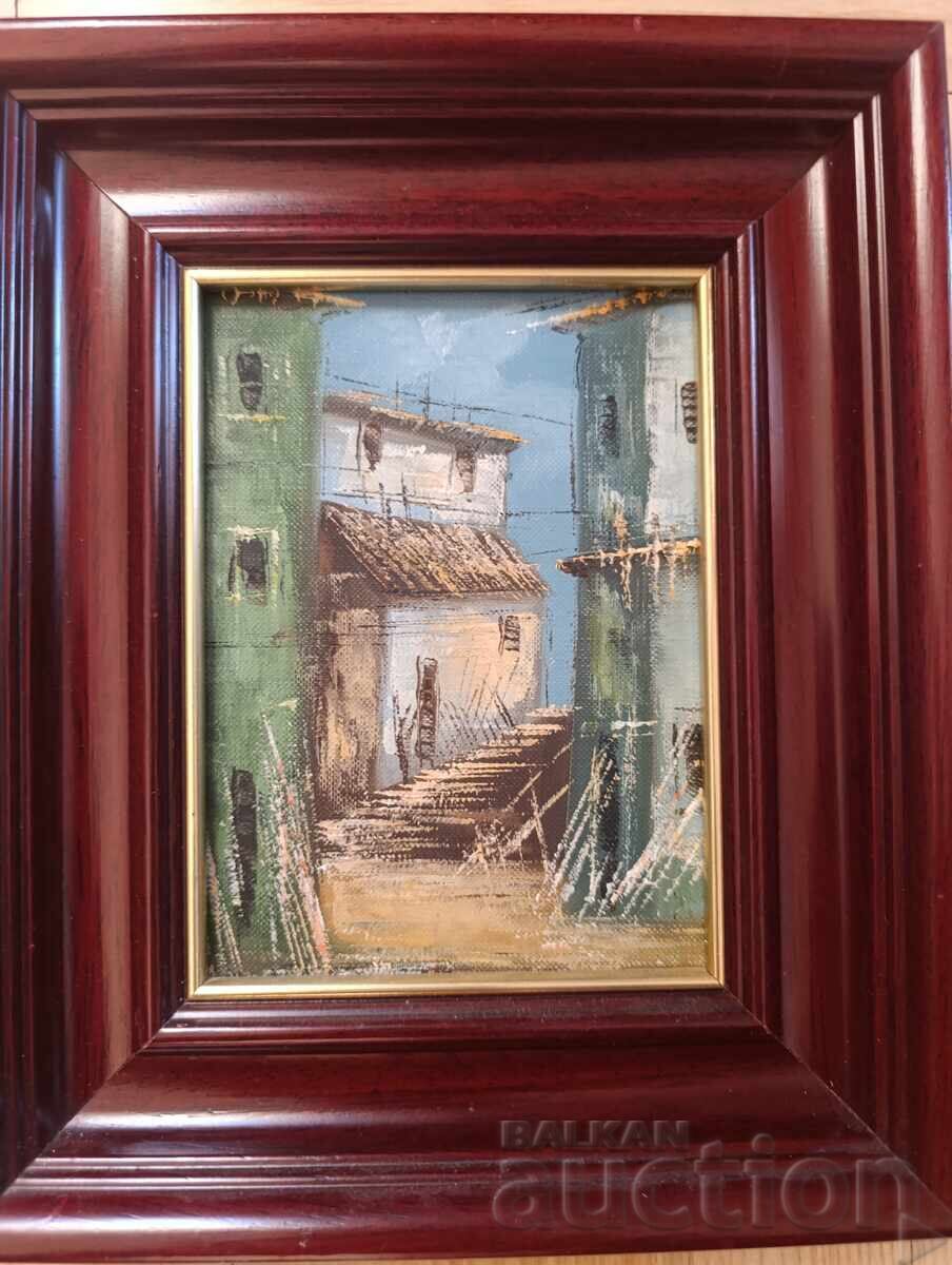 Tablou vechi, pictură în ulei cu preț € 25.00 | 48.90 BGN Tablou vechi, pictură în ulei cu preț € 25.00 | 48.90 BGN