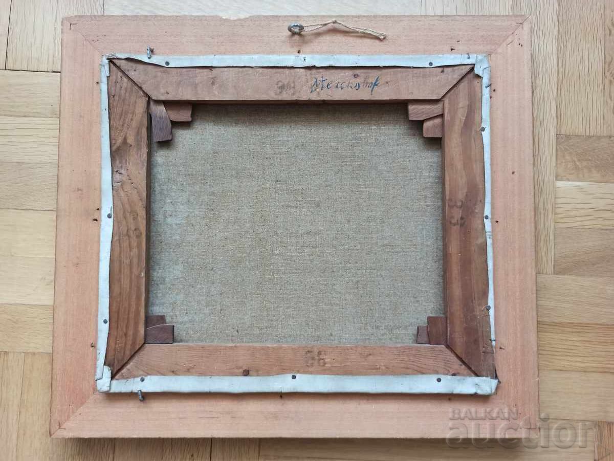 Доставка на Красива стара авторска картина масло в барокова рамка