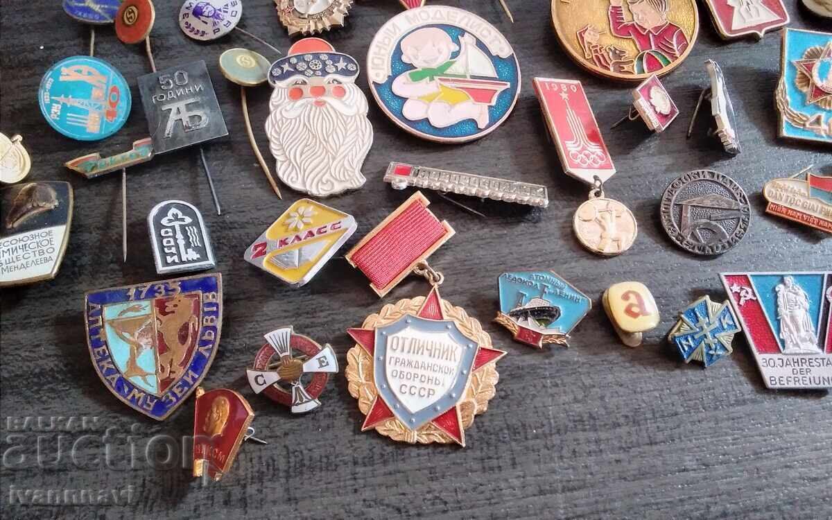 Σήματα 2 παρτίδες σύνολο 70 τεμάχια σμάλτο βίδα και καρφίτσα με τιμή € 35.00 | 68.45 BGN