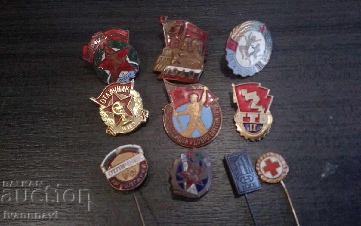 Σήματα 2 παρτίδες σύνολο 70 τεμάχια σμάλτο βίδα και καρφίτσα - 6