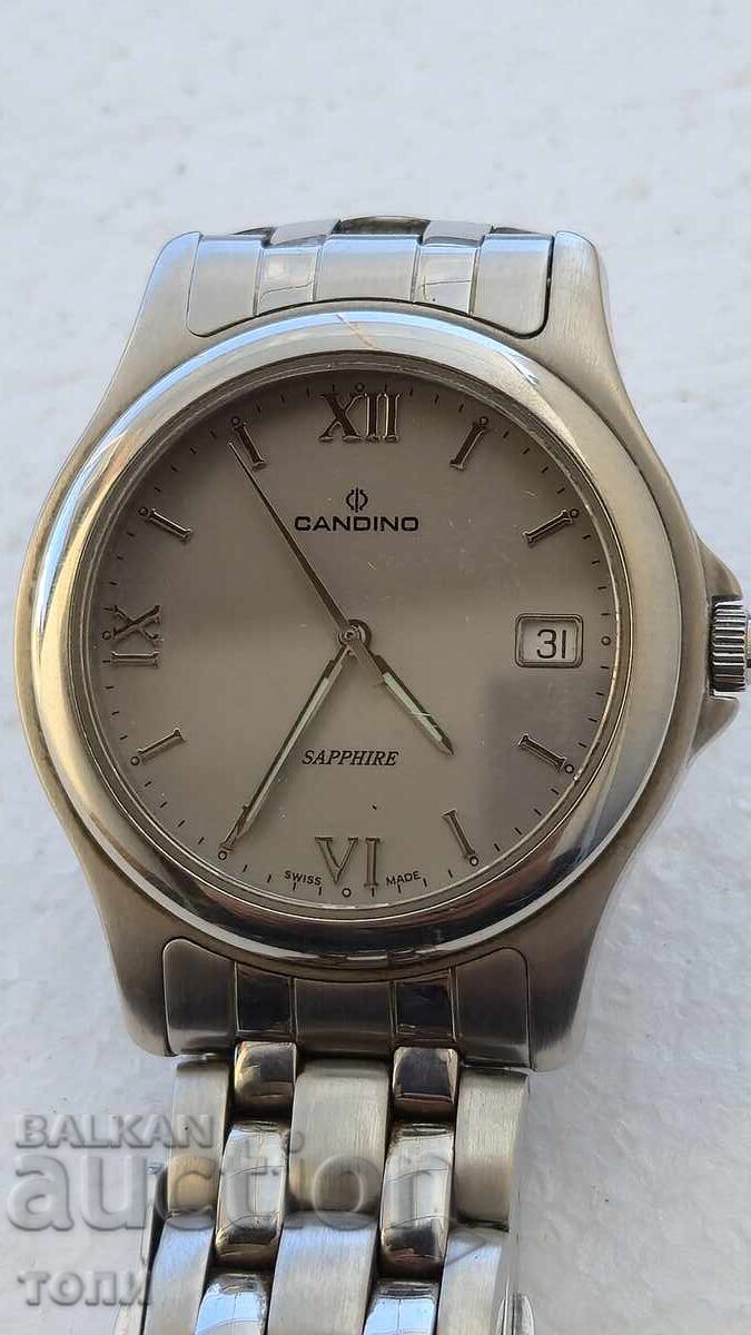 CANDINO SWISS MADE QUARTZ SAPPHIRE РЯДЪК НЕ ЗНАМ ДАЛИ РАБОТИ с цена € 0.01 | 0.02 лв.