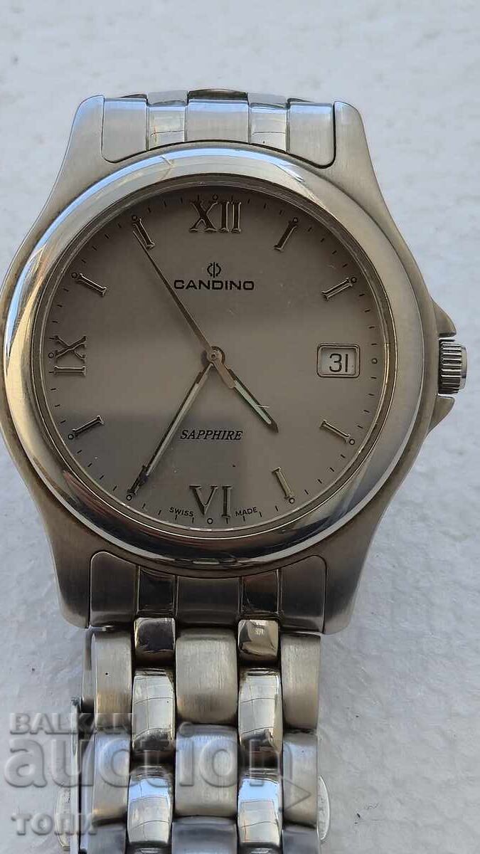 CANDINO SWISS MADE QUARTZ SAPPHIRE РЯДЪК НЕ ЗНАМ ДАЛИ РАБОТИ