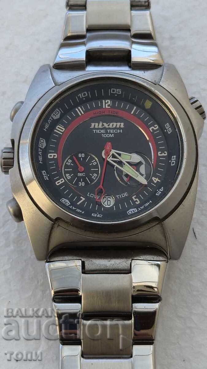 NIXON CHRONOGRAPH QUARTZ JAPAN RARE WORKING BZTS !!!! with price € 0.01 | 0.02 BGN