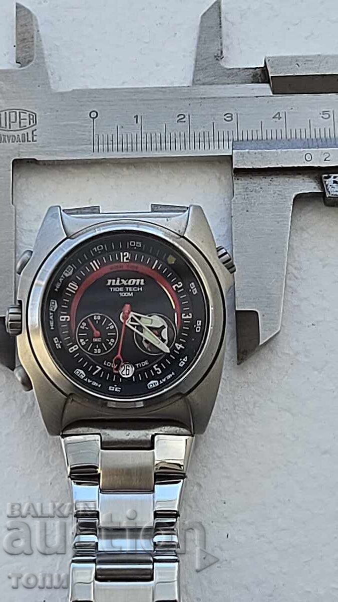 NIXON CHRONOGRAPH QUARTZ JAPAN RARE WORKING BZTS !!!! - 7