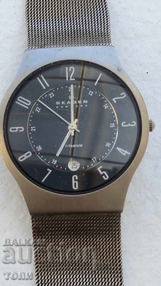 SKAGEN DENMARK TITANIUM QUARTZ RAR NU ȘTIU DACĂ FUNCȚIONEAZĂ cu preț € 3.50 | 6.85 BGN