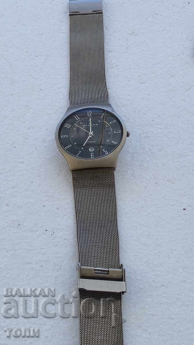 Livrarea SKAGEN DENMARK TITANIUM QUARTZ RAR NU ȘTIU DACĂ FUNCȚIONEAZĂ