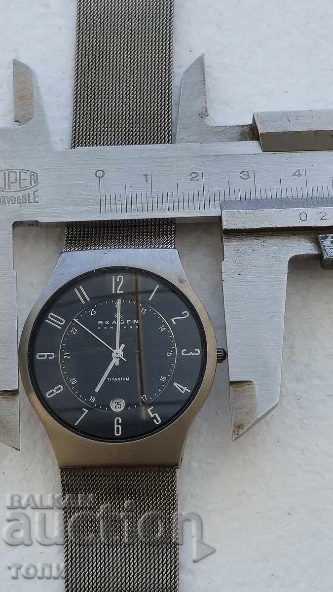 SKAGEN DENMARK TITANIUM QUARTZ RAR NU ȘTIU DACĂ FUNCȚIONEAZĂ - 7