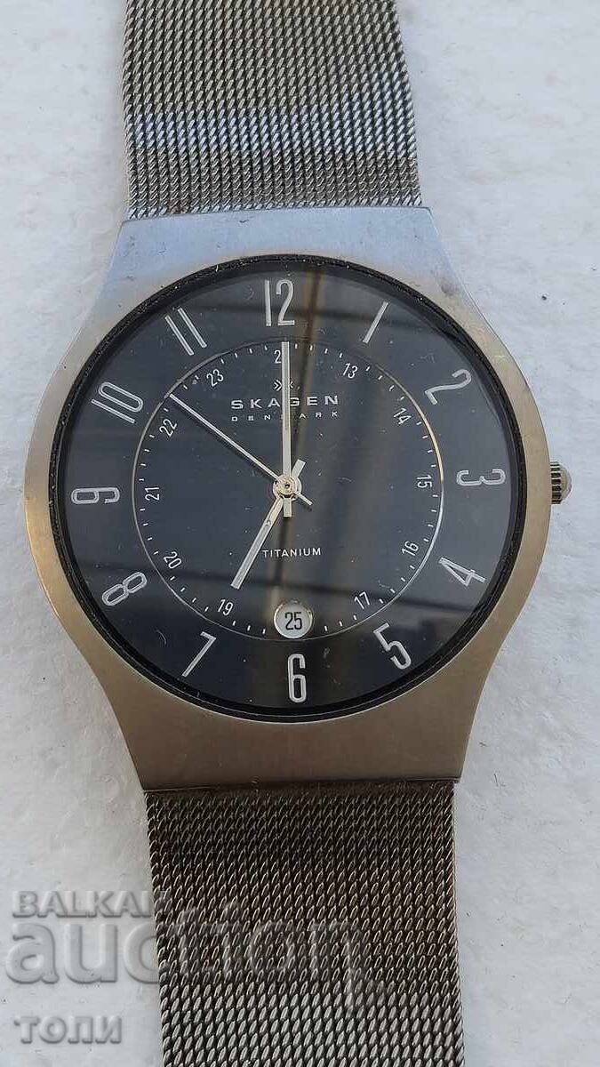 SKAGEN DENMARK TITANIUM QUARTZ RAR NU ȘTIU DACĂ FUNCȚIONEAZĂ
